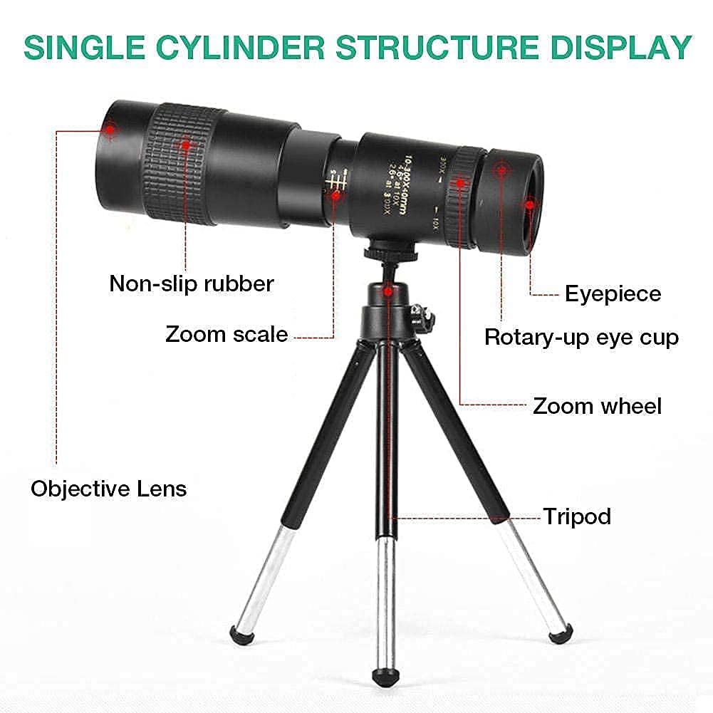 Amazon.co.jp: 望遠鏡 4K 10-300X40Mm 超望遠ズーム単眼望遠鏡